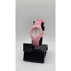 Casio LRW200H-4B2V, Women's Pink Resin Band, White Dial, Date, 100 Meter WR